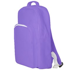 Color Medium Purple Double Compartment Backpack