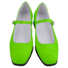 Color Lawn Green Women s Mary Jane Shoes