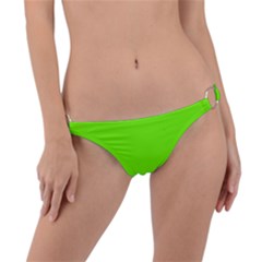 Color Lawn Green Ring Detail Bikini Bottom