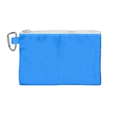 Color Dodger Blue Canvas Cosmetic Bag (medium) by Kultjers