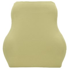Color Pale Goldenrod Car Seat Velour Cushion  by Kultjers