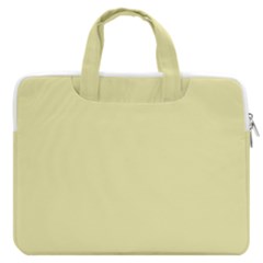 Color Pale Goldenrod Macbook Pro 13  Double Pocket Laptop Bag by Kultjers