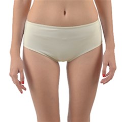 Color Cornsilk Reversible Mid-waist Bikini Bottoms