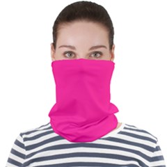 Color Deep Pink Face Seamless Bandana (adult) by Kultjers