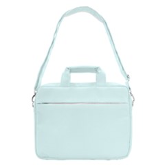 Color Light Cyan Macbook Pro 16  Shoulder Laptop Bag by Kultjers