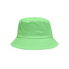 Color Light Green Inside Out Bucket Hat (kids)