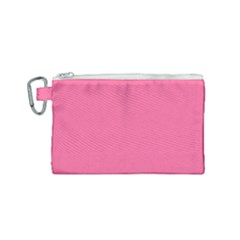 Color French Pink Canvas Cosmetic Bag (small) by Kultjers