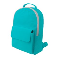 Color Aqua / Cyan Flap Pocket Backpack (large) by Kultjers