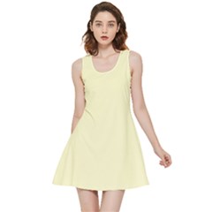 Color Lemon Chiffon Inside Out Reversible Sleeveless Dress
