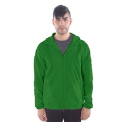 Color Dark Green Men s Hooded Windbreaker