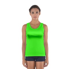 Color Neon Green Sport Tank Top 