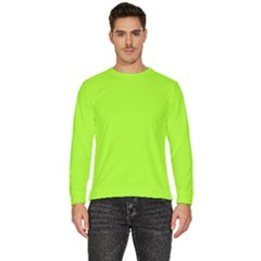 Color Green Yellow Men s Fleece Sweatshirt by Kultjers