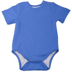 Color Cornflower Blue Baby Short Sleeve Onesie Bodysuit by Kultjers