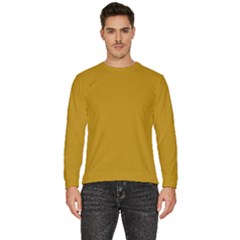 Color Dark Goldenrod Men s Fleece Sweatshirt by Kultjers