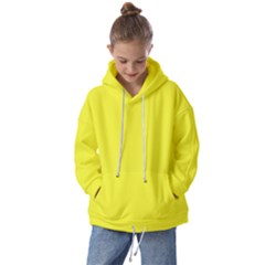 Color Maximum Yellow Kids  Oversized Hoodie by Kultjers