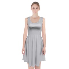 Color Light Grey Racerback Midi Dress