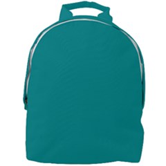 Color Dark Cyan Mini Full Print Backpack by Kultjers