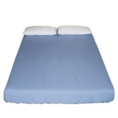 Color Light Steel Blue Fitted Sheet (king Size)