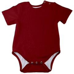 Color Maroon Baby Short Sleeve Onesie Bodysuit by Kultjers