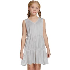 Color Gainsboro Kids  Sleeveless Tiered Mini Dress