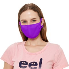 Color Dark Violet Crease Cloth Face Mask (adult) by Kultjers