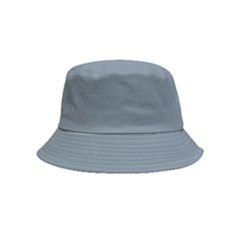 Color Light Slate Grey Inside Out Bucket Hat (kids) by Kultjers