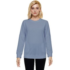 Color Light Slate Grey Hidden Pocket Sweatshirt by Kultjers