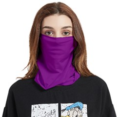 Color Purple Face Covering Bandana (two Sides) by Kultjers