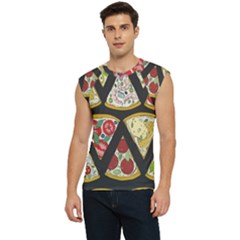 Vector-seamless-pattern-with-italian-pizza-top-view Men s Raglan Cap Sleeve Tee by Pakemis