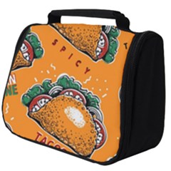 Seamless Pattern With Taco Full Print Travel Pouch (big) by Pakemis