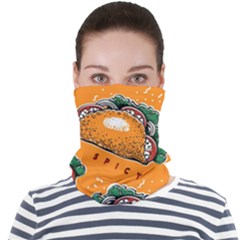 Seamless Pattern With Taco Face Seamless Bandana (adult) by Pakemis