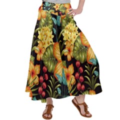 Fabulous Colorful Floral Seamless Satin Palazzo Pants