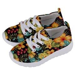 Fabulous Colorful Floral Seamless Kids  Lightweight Sports Shoes by Pakemis