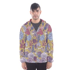 Floral Seamless Pattern With Flowers Vintage Background Colorful Illustration Men s Hooded Windbreaker