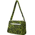 Green-abstract-stippled-repetitive-fashion-seamless-pattern Front Pocket Crossbody Bag View2