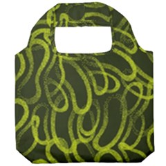 Green-abstract-stippled-repetitive-fashion-seamless-pattern Foldable Grocery Recycle Bag by Pakemis