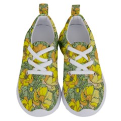 Seamless-pattern-with-graphic-spring-flowers Running Shoes by Pakemis