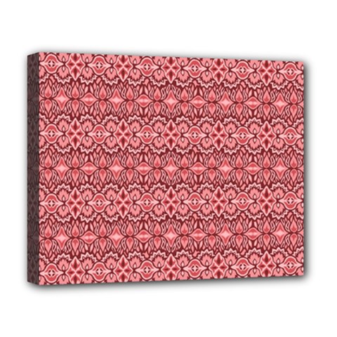 Pink-art-with-abstract-seamless-flaming-pattern Deluxe Canvas 20  X 16  (stretched)