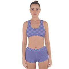 Pattern Racerback Boyleg Bikini Set by gasi