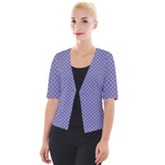 Pattern Cropped Button Cardigan by gasi