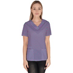 Pattern Women s V-neck Scrub Top by gasi