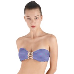 Pattern Twist Bandeau Bikini Top by gasi