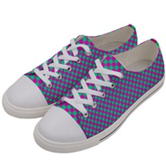 Pattern Women s Low Top Canvas Sneakers by gasi