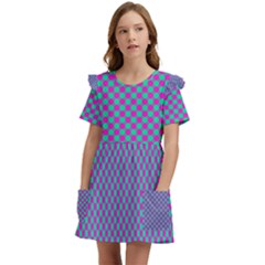 Pattern Kids  Frilly Sleeves Pocket Dress by gasi