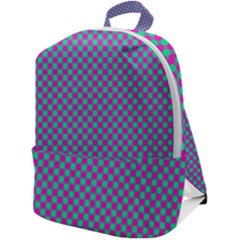 Pattern Zip Up Backpack by gasi