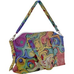 Abstract Art Canvas Crossbody Bag by gasi