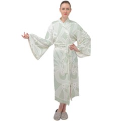 Blue Zendoodle Maxi Velour Kimono by Mazipoodles