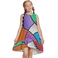 Modern Art Kids  Frill Swing Dress by gasi