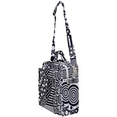 Black And White Crossbody Day Bag