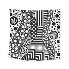 Black And White Square Tapestry (small) by gasi